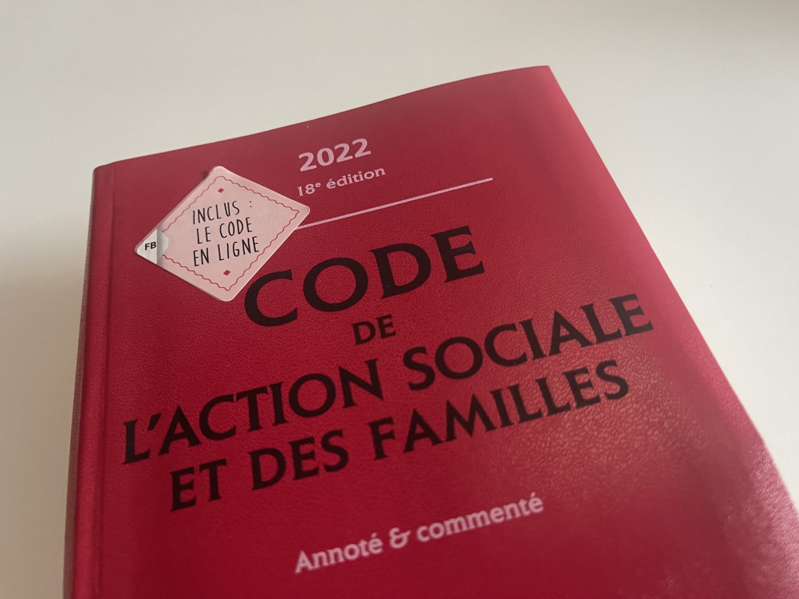 couverture du code de l'action sociale et des familles